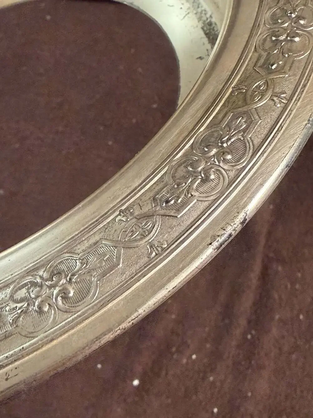 Rare Vintage 2-Piece Uranium Glass Dish with Benedict Indestructo Metal Caddy